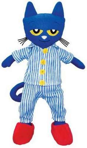 Jucărie de pluș Pete the Cat : Bedtime Blues Doll 37 cm de James Dean