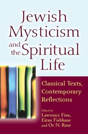 Jewish Mysticism and the Spiritual Life: Classical Texts, Contemporary Reflections de Lawrence Fine