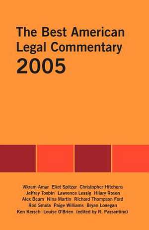 The Best American Legal Commentary de Rosemary Passantino