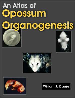 An Atlas of Opossum Organogenesis de William J. Krause