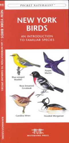 New York State Birds: A Folding Pocket Guide to Familiar Species de James Kavanagh