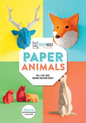 Paper Animals - Volume 1: Fox, Deer, Meerkat and Bear Family de Paper Wolf