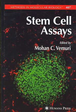 Stem Cell Assays de Mohan C. Vemuri