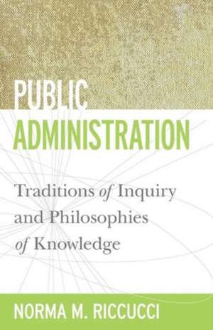 Public Administration de Norma M. Riccucci