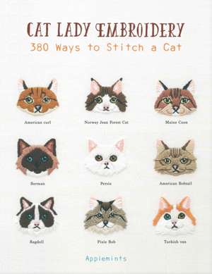 Cat Lady Embroidery de Applemints