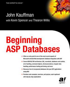 Beginning ASP Databases de Kevin Spencer