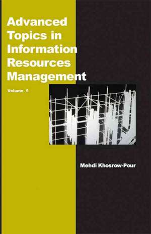 Advanced Topics in Information Resources Management de Mehdi Khosrow-Pour