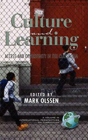 Culture and Learning de Mark Olssen