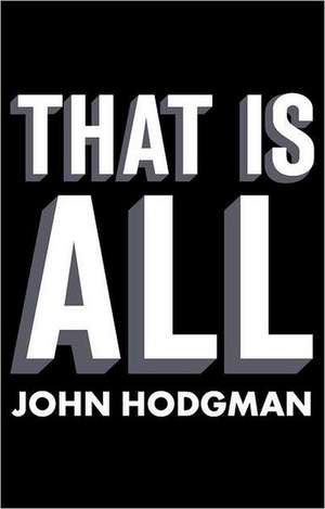 That Is All de John Hodgman