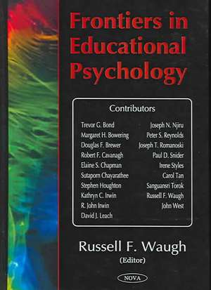 Frontiers in Educational Psych de Russell Waugh