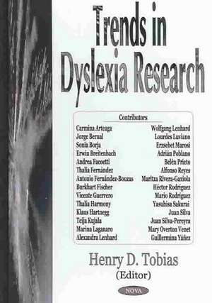 Trends in Dyslexia Research de Henry D Tobias