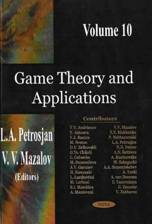 Game Theory and Applications de Leon Petrosjan