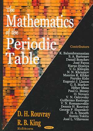 Mathematics of the Periodic Table de D. H. Rouvray