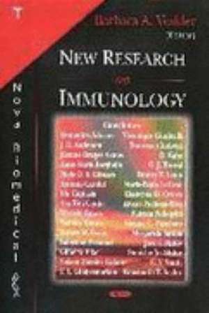 New Research on Immunology de Barbara A. Veskler