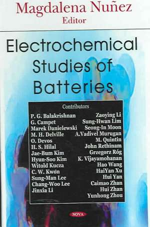 Electrochemical Studies of Batteries de Magdalena Nunez