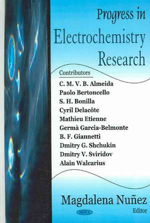 Progress in Electrochemistry Research de Magdalena Nunez