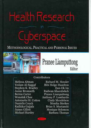 Health Research in Cyberspace de Pranee Liamputtong