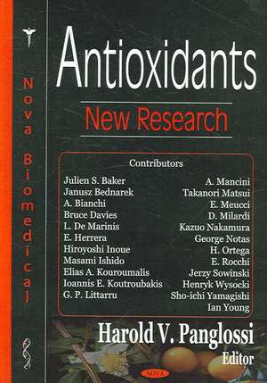 Antioxidants: New Research de Harold V Panglossi