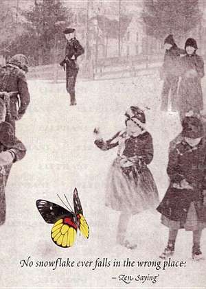 Skaters & Butterfly - Greeting Card de Richard Kehl