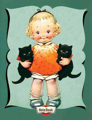 Hello Darling Notebook - Little Girl with Kittens de D. Tempest