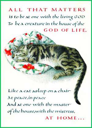 Marie Angel Cat Inspirational Greeting Card de D. H. Lawrence