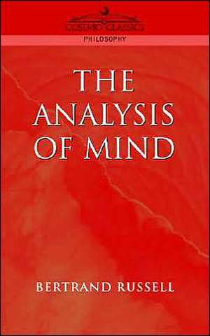 The Analysis of Mind de Bertrand Russell