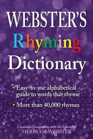 Webster's Rhyming Dictionary de Merriam-Webster