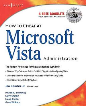 How to Cheat at Microsoft Vista Administration de Jan Kanclirz