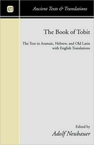 The Book of Tobit de Adolf Neubauer