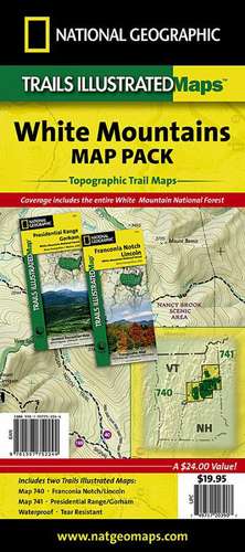 White Mountains National Forest, Map Pack Bundle: Trails Illustrated Other Rec. Areas de National Geographic Maps