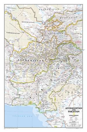 Afghanistan/Pakistan, tubed: Wall Maps Countries & Regions de National Geographic Maps