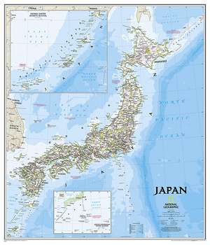 Japan Classic, laminated: Wall Maps Countries & Regions de National Geographic Maps