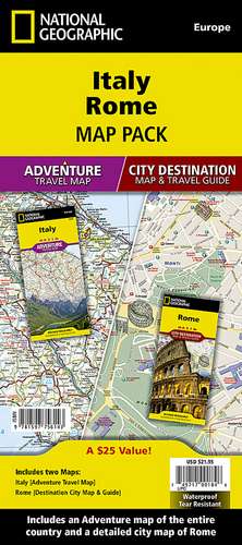 Italy, Rome, Map Pack Bundle: Travel Maps International Adventure/Destination Map