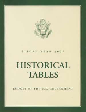 Budget of the U.S. Government Historical Tables: Fiscal Year de Executive Office of the President