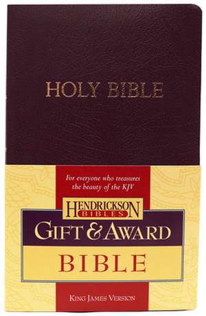 Gift & Award Bible-KJV: Grid or Gridlock? de Hendrickson Publishers