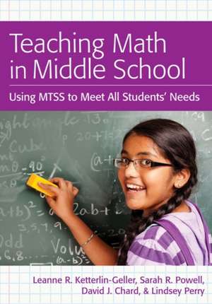 Teaching Math in Middle School de Leanne Ketterlin-Geller