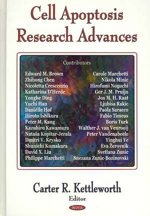 Cell Apoptosis Research Advances de Carter R. Kettleworth