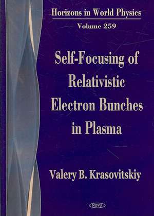 Self-Focusing of Relativistic Electron Bunches in Plasma de Valery B. Krasovitskiy