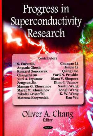 Progress in Superconductivity Research de Oliver A. Chang