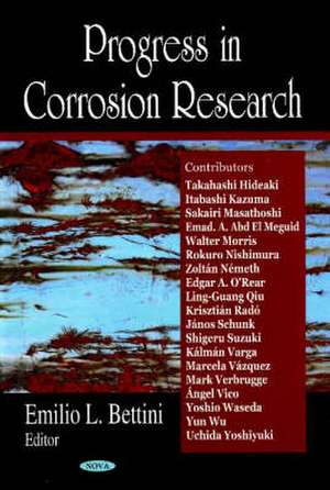 Progress in Corrosion Research