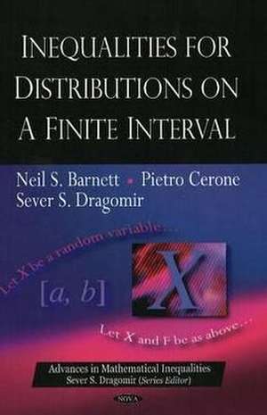 Inequalities for Distributions on a Finite Interval de Neil S. Barnett