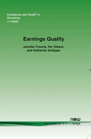 Earnings Quality de Jennifer Francis