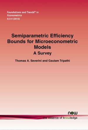 Semiparametric Efficiency Bounds for Microeconometric Models de Thomas A. Severini