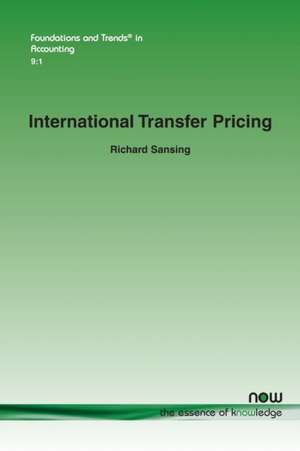 International Transfer Pricing de Richard Sansing