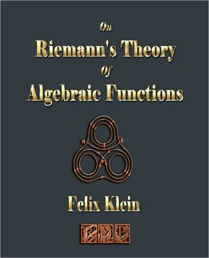 On Riemann's Theory of Algebraic Functions: The Greek Vase de Felix Klein