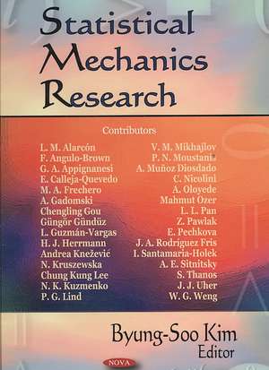 Statistical Mechanics Research de Byung-Soo Kim