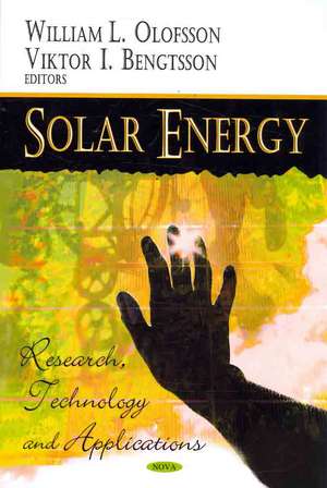 Solar Energy de William L. Olofsson