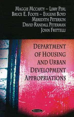 Department of Housing and Urban Development Appropriations de Maggie McCarty