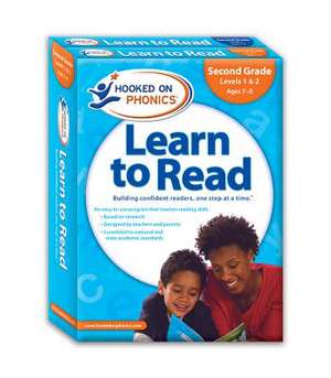 Hooked on Phonics Learn to Read, Second Grade, Levels 1 & 2 [With Quick Start Guide and Sticker(s) and Workbook and DVD] de Hooked on Phonics