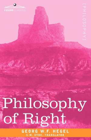 Philosophy of Right de Georg H. W. Hegel